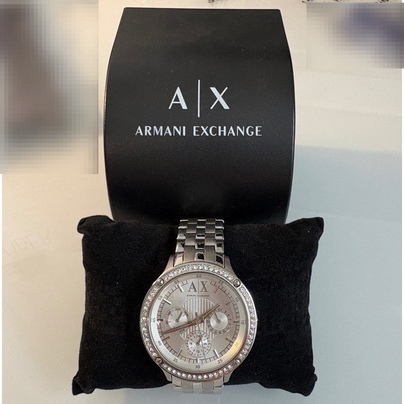 Armani Exchange AX5401 Stainless Steel Silver Crystal Chronograph Women\'s Watch main image 6